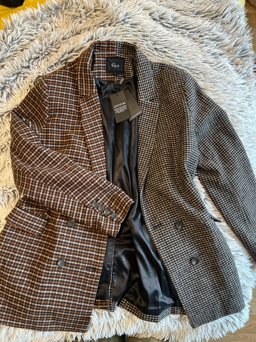 Rails Oversized NWT Designer Eclectic Grandpa Blazer Jacket with Slouchy Fit